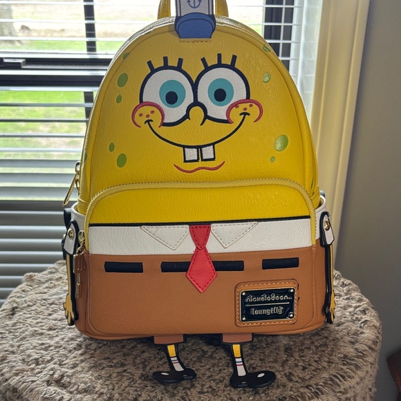 Loungefly Handbags - Loungefly SpongeBob SquarePants Mini Backpack - Yellow Brown Red White Black